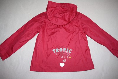 Blue seven Kids Outdoor Regenmantel Jacke Gr.122 pink rosa Kapuze neuwertig 
