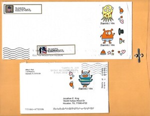 COVERS WITH IMPERF STAMPS