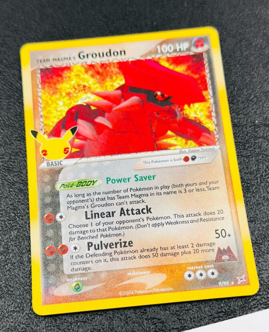 Team Magma's Groudon - 9/95 - Pokemon Celebrations Classic Collection Holo NM