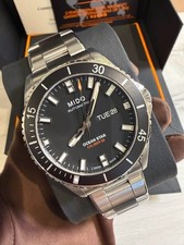 Unworn 2026 MIDO Ocean Star 200 Rare Black Dial Diver Watch M026.430.11.051.00
