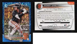 2025 Bowman Chrome Prospects Blue Shimmer Refractor /150 Jhonny Level #BCP-147