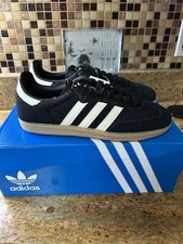 Size 7.5 men  s /8.5 Women  s - Adidas Samba OG Black Cream