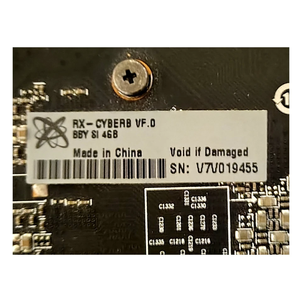 XFX HIS RADEON RX-CYBERB VF.0 BBY SI 4GB V7V019455 DDR5 RADEON RX 570 GRAPHICS - Image 4 of 4