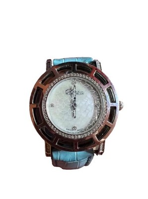 Elini Barokas Swiss Watch Diamond Mother of Pearl Dial