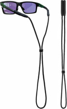 Adjustable Eyeglass Strap: Nylon Retainer for Glasses and Sunglasses with Sil...