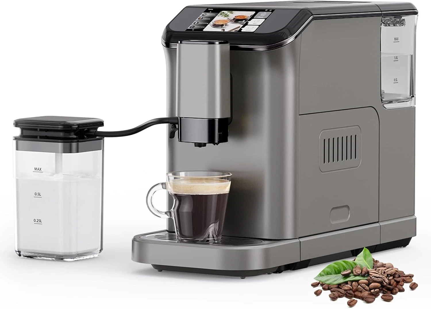 20 Bar Espresso Machine with Grinder & Milk Frother - Home & Office Use