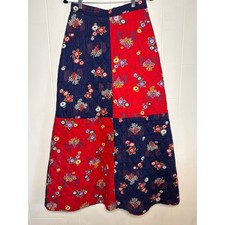 Vintage handmade quilted maxi skirt XS