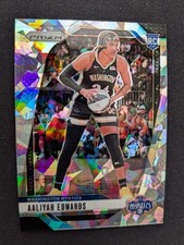 2024 Panini Cracked Ice Prizm WNBA # 70 Aaliyah Edwards RC-Washington Mystics NM