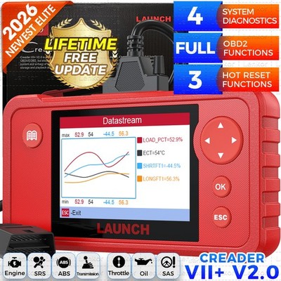 LAUNCH X431 CREADER VII+ V2.0 KFZ OBD2 Diagnosegerät Scanner Fehler Auslesegerät