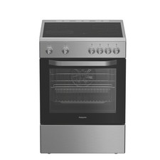 Image of Hotpoint 60cm Electric Cooker - Stainless steel H6V5KMXUK