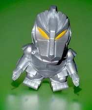 Super 7 Mechagodzilla TOHO Figure Retro Reaction Style Vinyl Kaiju Chibi SD Slvr