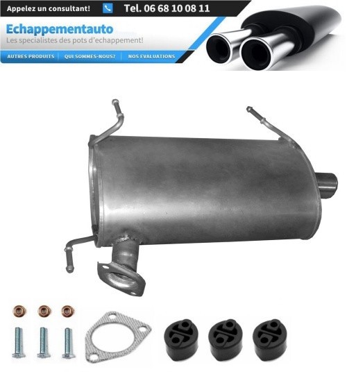 Silencieux echappement Mitsubishi Outlander II 2.0 DI-D contre rouille pot