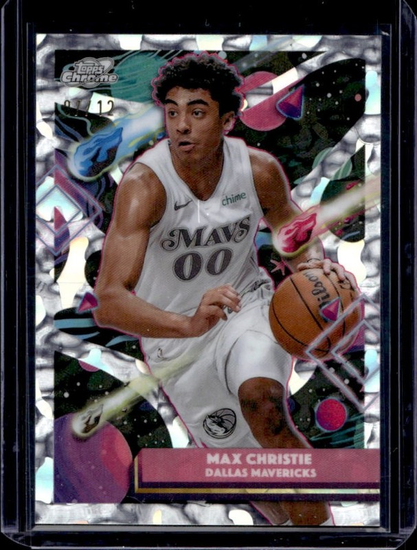 2025-26 Topps Cosmic Chrome Max Christie FDI 1 Refractor #/12 Mavericks