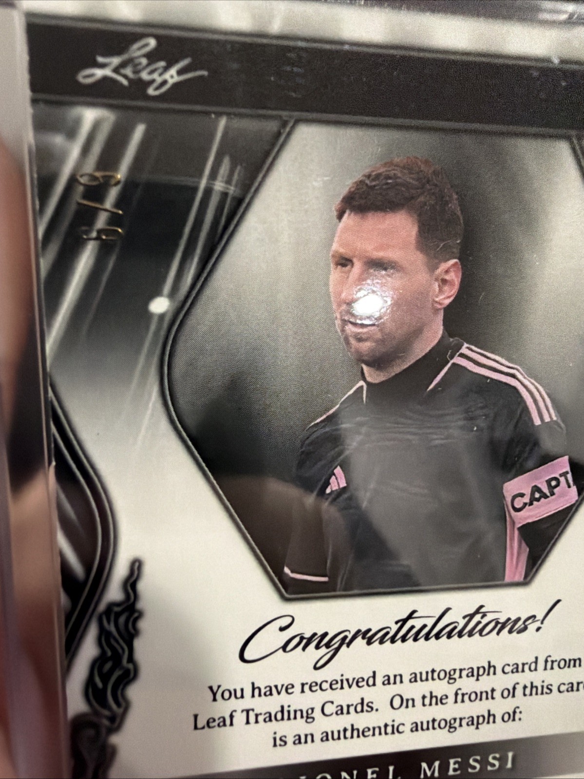 2025 Lionel Messi Leaf Metal Sports Heroes AUTO 6/9 #BA-LM1 FACTORY SEALED view 6