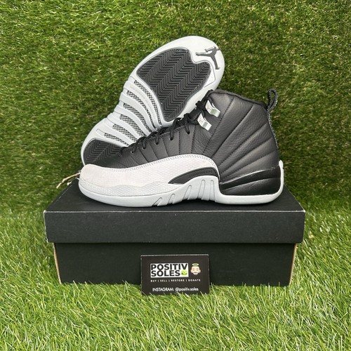Size 6.5Y-Air Jordan 12 GS Barons 153265010 Black White