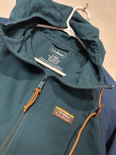 LL Bean Jacket Women's Small Color Block Windbreaker Hooded Multicolor P34 - Picture 3 of 10