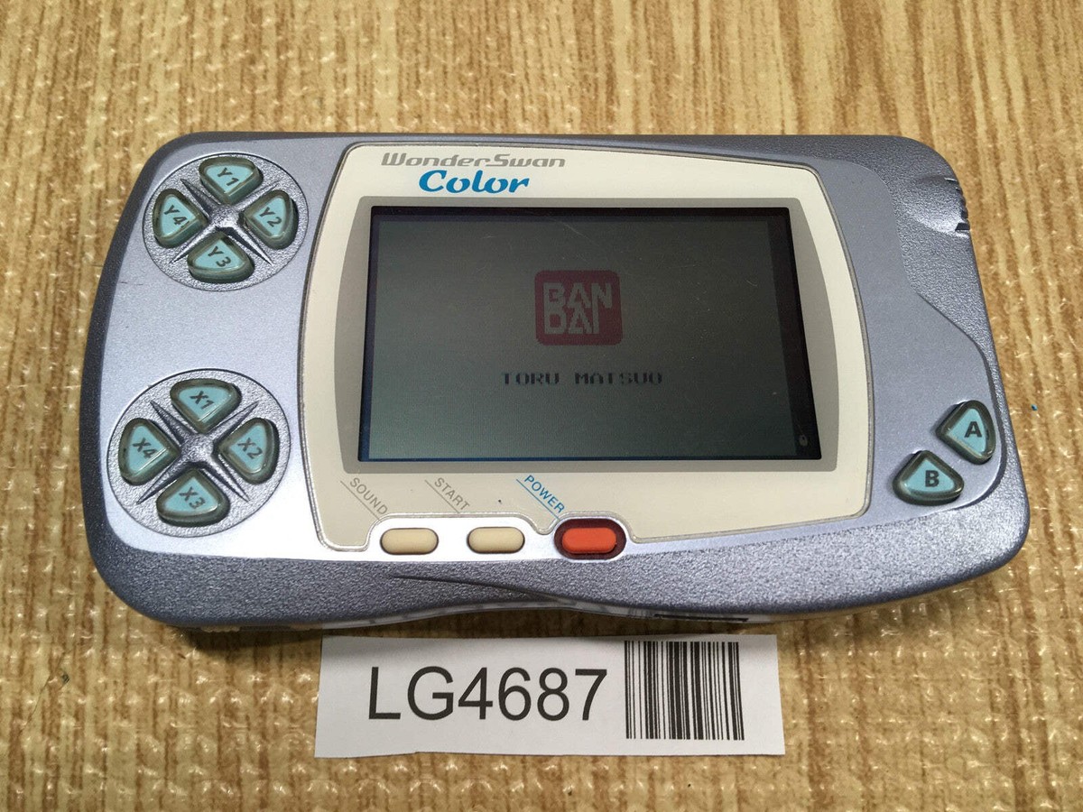 LG4687 Tested Working - Wonder Swan Color Pearl Blue Bandai
