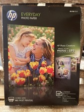 HP Everyday Photo Paper Glossy 5 x 7 Inch 60 Sheets - 53 Lb Inkjet NEW/SEALED