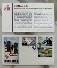 Barbados 1976 American Revolution Bicentennial Independence Fleetwood FDC Mint