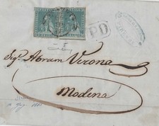 Antichi Stati italiani - Toscana 1851 - Lettera da Firenze a Modena - firmata