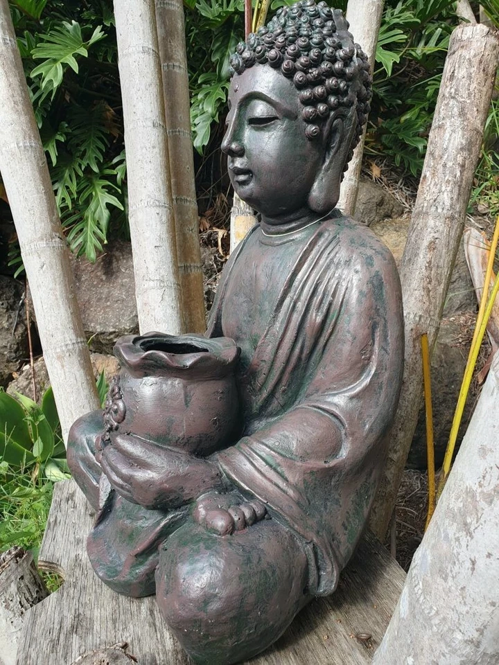 67cm Rulai Buddha Pot Holder — Elegant Garden & Home Decor 🌸 - image 3 of 3