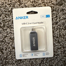 Anker Series 3 USB-C 2-in-1 SD/MicroSD Card Reader, Universal Compatibility