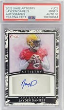 2022 SAGE Artistry - Autographs Jayden Daniels #A-JD2 Silver (AU, RC)