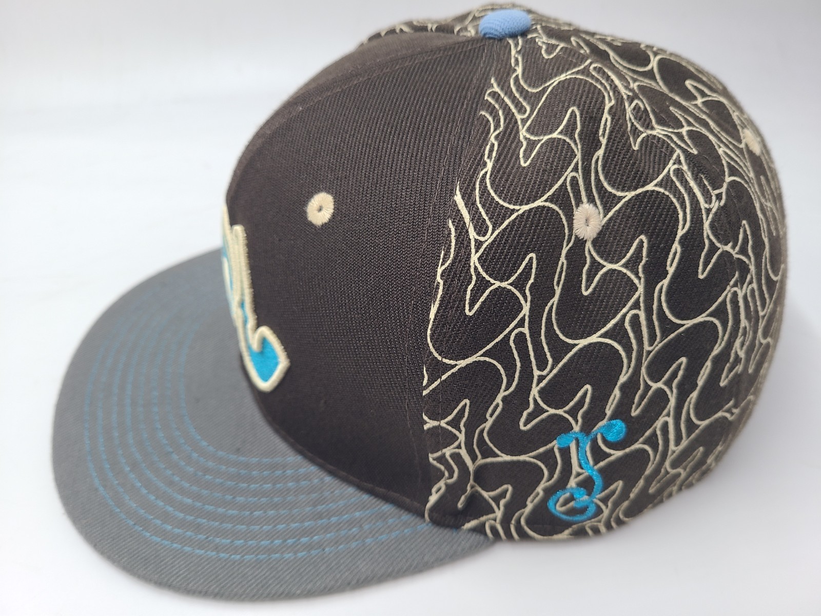 Grassroots California 420 Limited Edition Whoopzip Fitted 7 1/4 Hat Cap Brown