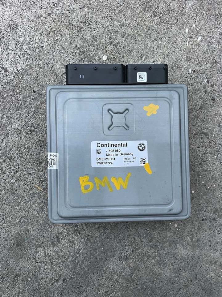 BMW 535i 335i 2009 ECU 7592080 MSD81 ECM PCM DME módulo de control del motor Foto 3 de 4