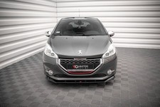 Maxton Design Frontlippe V.1 passend f&uuml;r Peugeot 208 GTi Mk1 schwarz Hochglanz