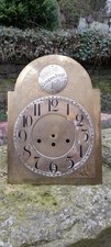 Solid Brass Grandfather Clock Face. Fair Condition