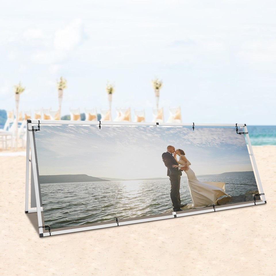 Double Sided A-frame Poster Display Stand Horizontal Floor Standing ...
