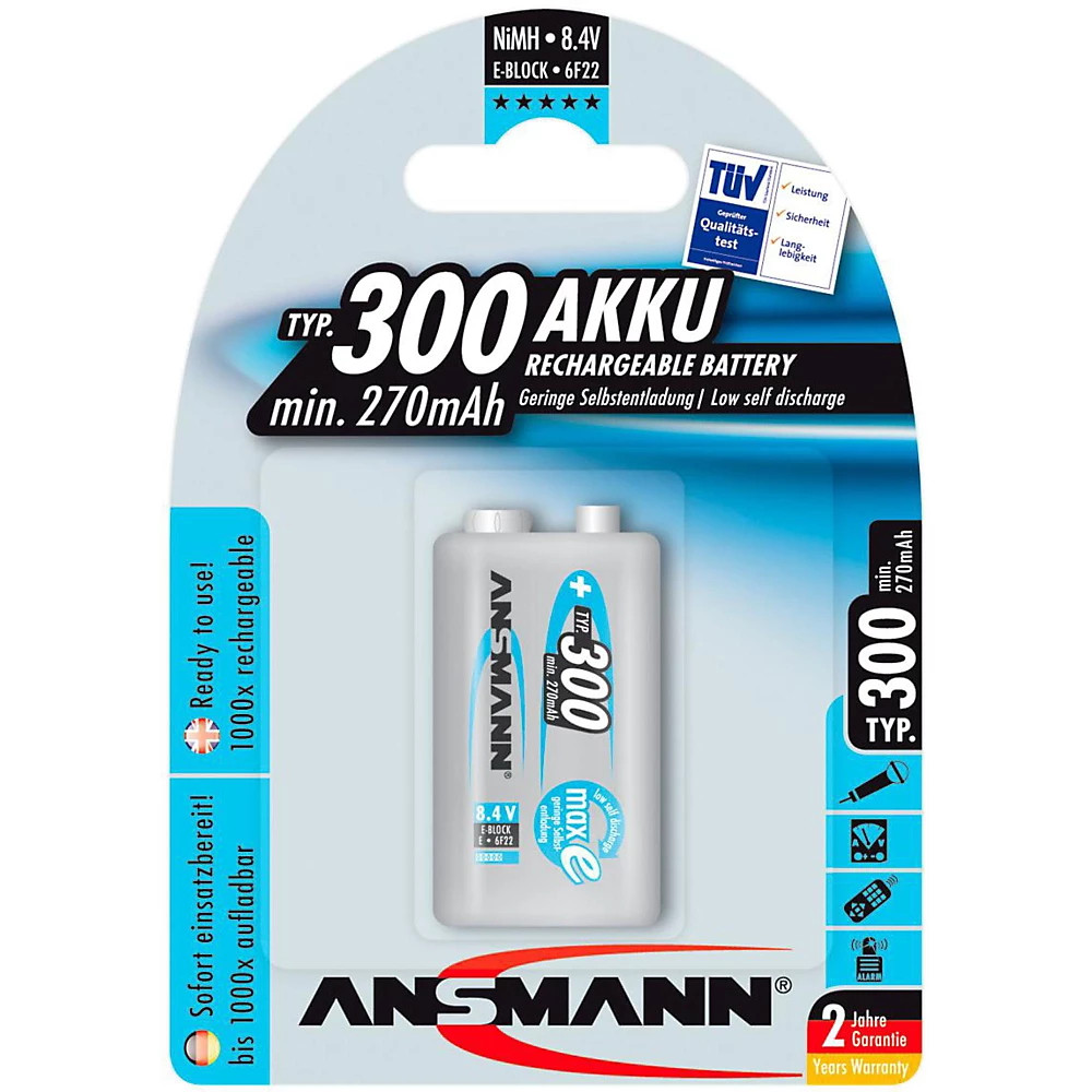 Аккумулятор Ansmann 9 В Max-E