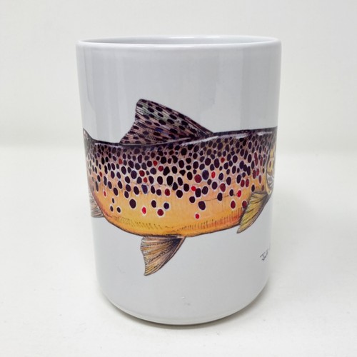 Bachforelle Kaffeebecher Jeff Currier - Fisch Fischer - Bild 2 von 3
