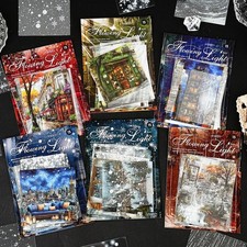 15Pcs Weather City Town Home PET Stickers Journal Card Album Scrapbooking Crafts