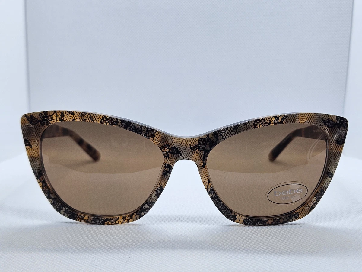 Bebe Sunglasses BB7182 210 Clear Brown Tortoise Oversized Frames w Brown Lenses Ray-Ban RB2198 Bill tortoise, clear, brown frame with clear  main image 3