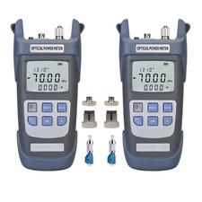 - 2pcs 3 in 1 Function Fiber Optic Tester Portable Optical Power Meter FC/SC...