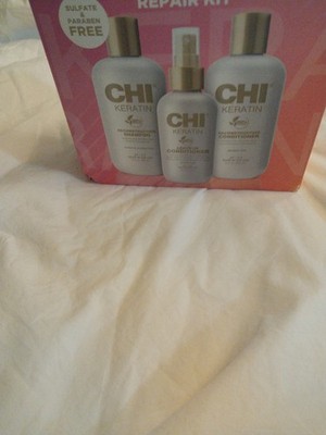 Chi Essential Kit Keratin Reconstructing Conditioner, Shampoo & Silk Infusion