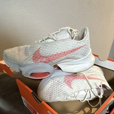 Nike Air Zoom SuperRep 2 Summit White Crimson Pink Mesh Lace Up Sneakers Women's