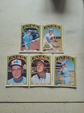 Lot Of 5 1972 O-PEE-CHEE baseball Cards ...Montreal Expos...