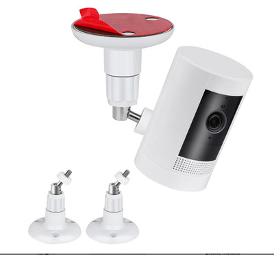 2er Pack selbstklebende Wandhalterung für Ring Cam, 360 Grad verstellbare schraubenlose Halterung
