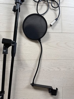 PREOWNED NEUMANN MICROPHONE TLM 102 ON FRAMEWORKS  USED WITH WEAR AND TEAR  
