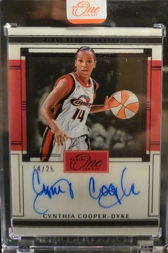 2025 PANINI ONE AND ONE WNBA CYNTHIA COOPER-DYKE AUTO 14/25 BLUE AUTOGRAPH JSY #