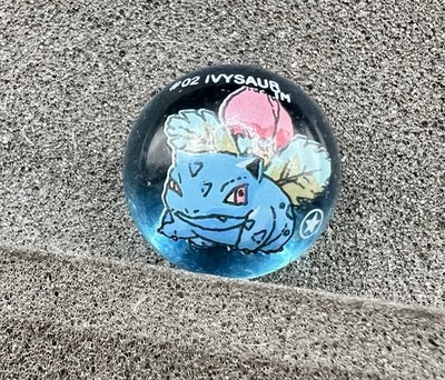 RARE ToyBiz 1st Edition Star Ivysaur Pokemon Marble - Blue