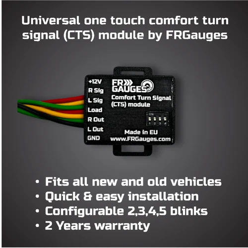 Universal one touch comfort blinker turn signal module