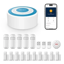 Wireless Alarm System,Smart Home Security System with Phone App Alerts,20 Pie...