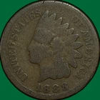 1888 Indian Head Cent Good G Coin #35370