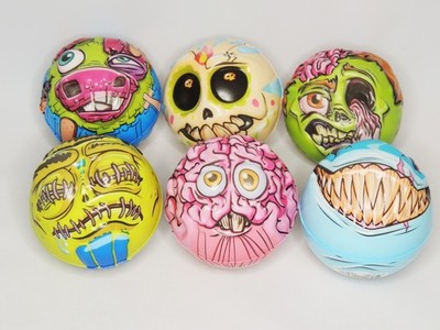Complete Set of 6 Bad Balls 3D Sculpted Madballs Mad Balls KOs