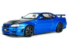 DDP SOLIDO 1/43 Nissan Skyline GT-R R34 Z-tune 1999 Blue Diecast S4318202 JDM