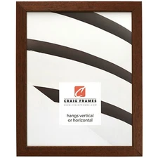 Craig Frames Farmhouse Essentials Tall, .75" Walnut Brown Wood Picture Frame